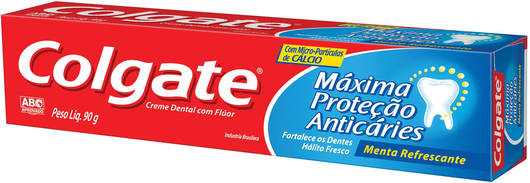 Creme Dental Menta Refrescante Colgate Máxima Proteção Anticáries Caixa 90g