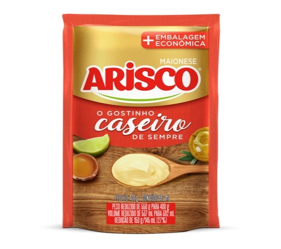 Maionese Arisco Sachê 400g Embalagem Econômica