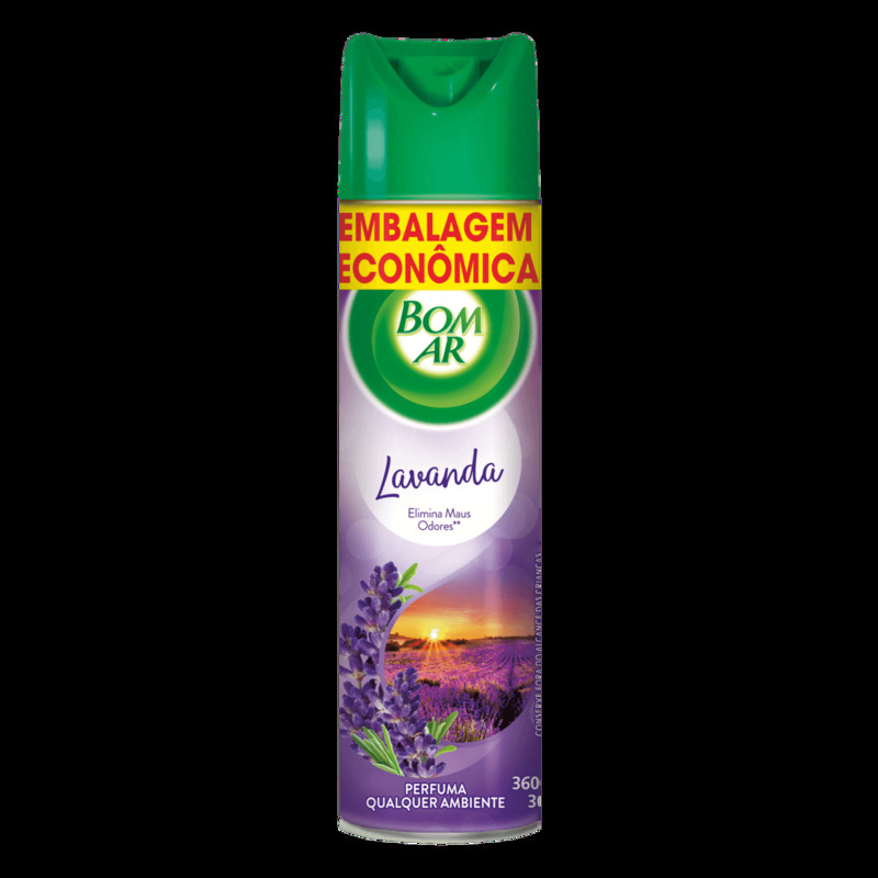 Neutralizador de Odores Lavanda Bom Ar Frasco 360ml Embalagem Econômica