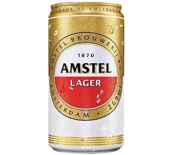 Cerveja Lager Puro Malte Amstel Lata 269ml