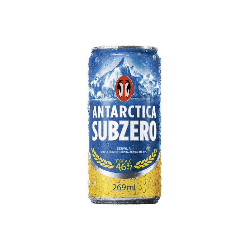 Cerveja Pilsen Antarctica Sub Zero Lata 269ml