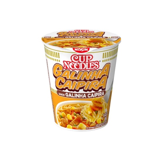 Macarrão Instantâneo Galinha Caipira Nissin Cup Noodles Copo 69g