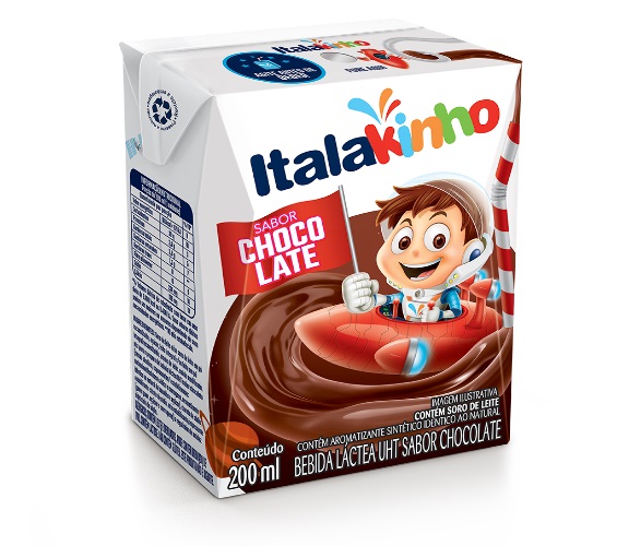 Bebida Láctea UHT Chocolate Italakinho Caixa 200ml