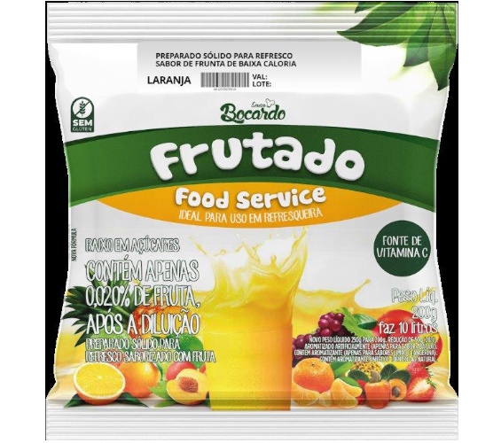 REFRE FRUTADO LARANJA ADOCADO - 1X1 250G