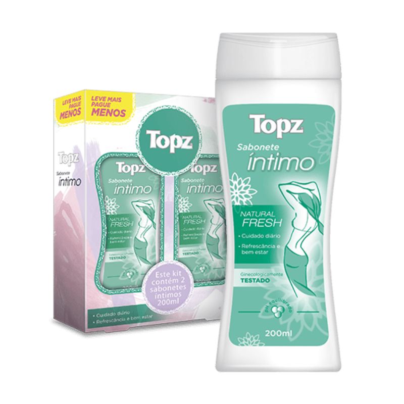 Sabonete Liquído Íntimo Topz Natural Fresh