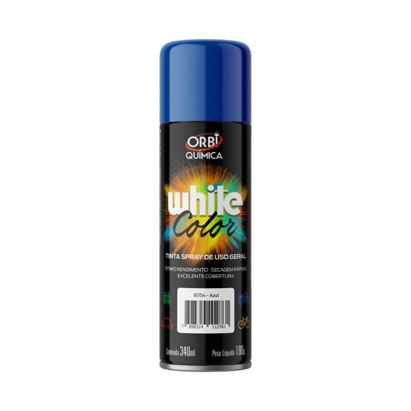 TINTA SPRAY ORBI WHITE COLOR AZUL