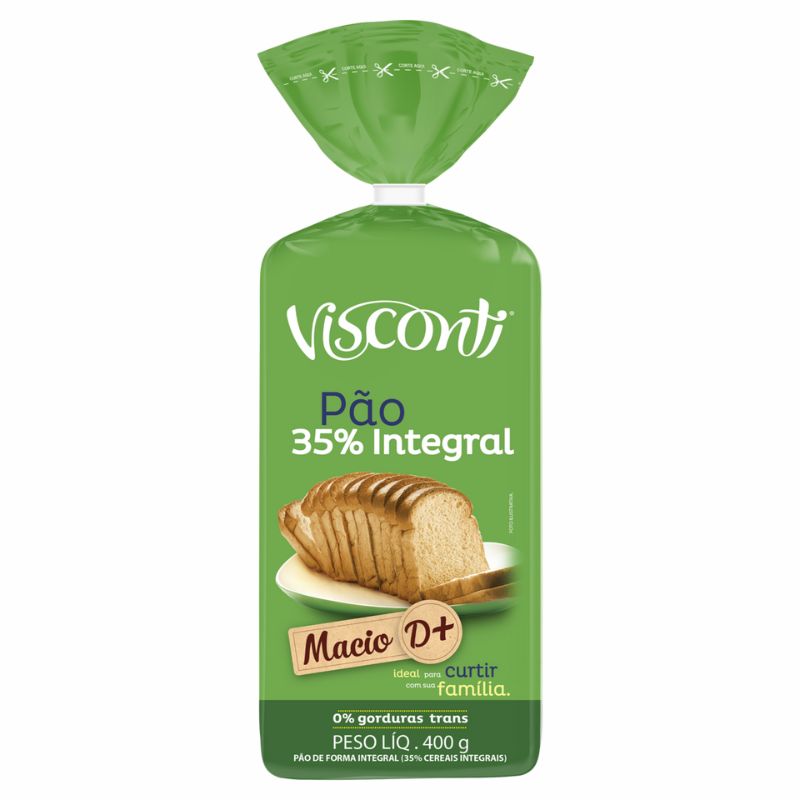 Pão de Forma Integral Visconti 400G