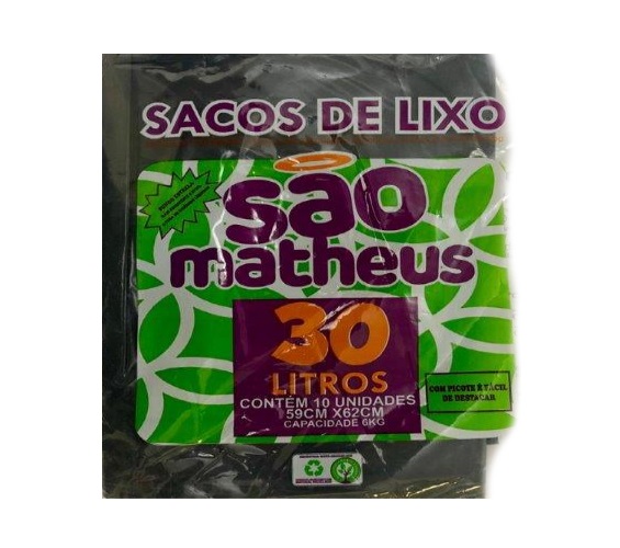 SACO LIXO SAO MATHEUS ALMOFADA 30LT