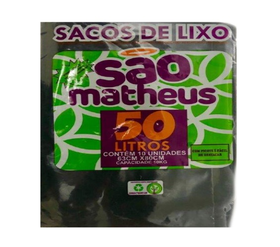 SACO LIXO SAO MATHEUS ALMOFADA 50LT