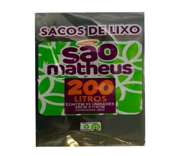 SACO LIXO SAO MATHEUS ALMOFADA 200LT