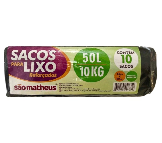 SACO LIXO SAO MATHEUS ROLO 50LT
