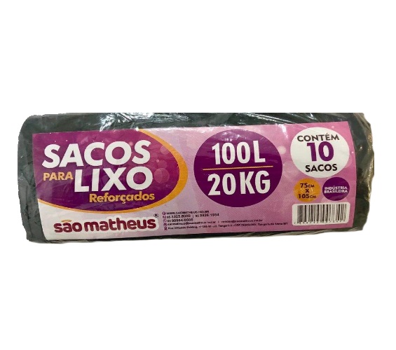 SACO LIXO SAO MATHEUS ROLO 100LT