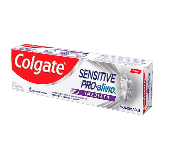 Creme Dental Branqueador Colgate Sensitive Pro-Alívio Caixa 90g