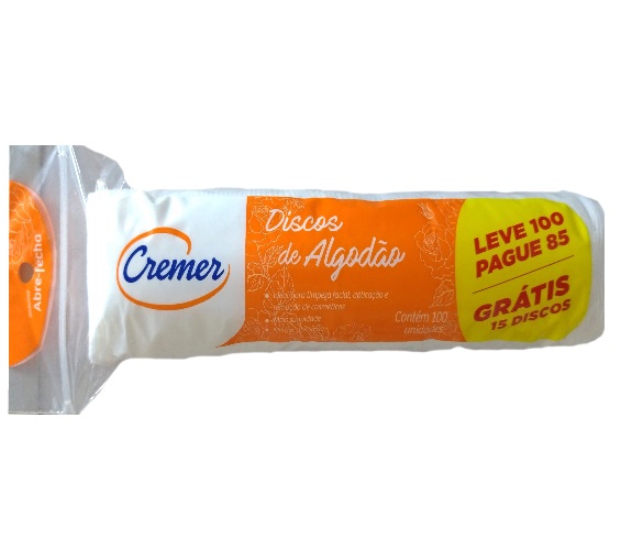 ALGODAO CREMER DISCO FACE LISA