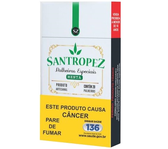 Palheiros Santropez Especial Menta com 20 Unidades