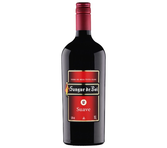 Vinho Brasileiro Tinto Suave Sangue de Boi Serra Gaúcha Garrafa 1l