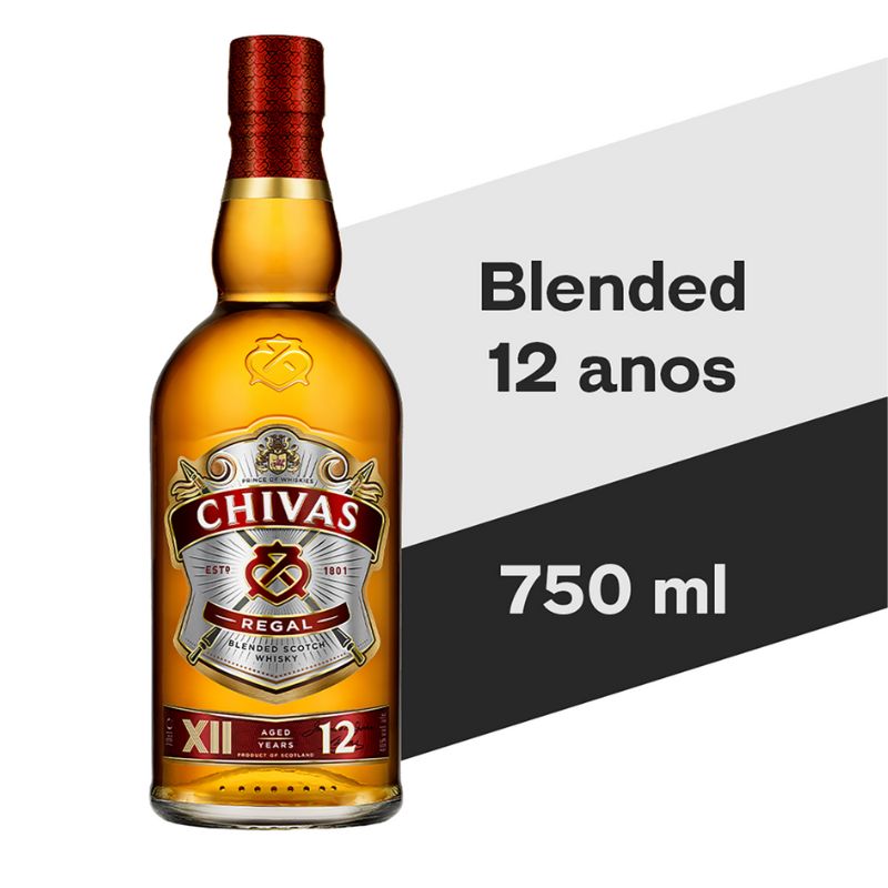 WHISKY CHIVAS REGAL 12 ANOS - 1X1 750ML