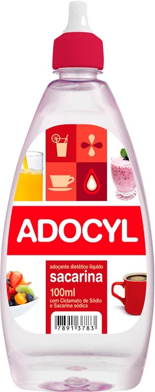 Adoçante Líquido Sacarina Adocyl Frasco 100ml