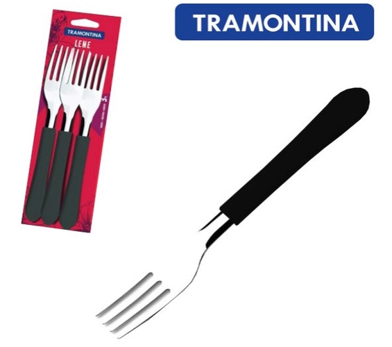 JOGO TRAMONTINA GARFO INOX LEME PRT