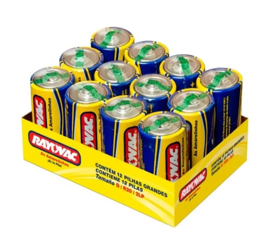 PILHA RAYOVAC ATA D (ATC)