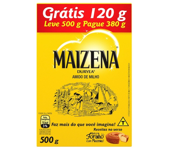 Amido de Milho MAIZENA Leve 500g Pague 380g