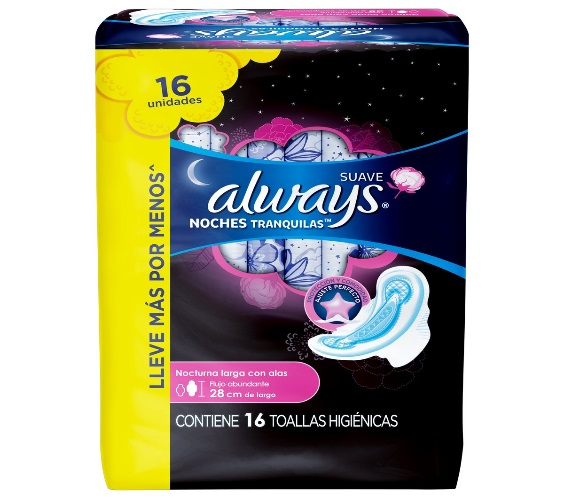 Absorvente com Abas Suave Always Noites Tranquilas Pacote 16 Unidades Leve Mais Pague Menos