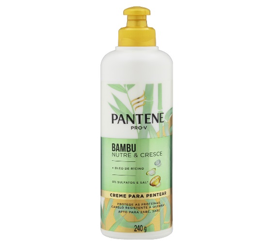 Creme para Pentear Pantene Bambu Nutre & Cresce Frasco 240g