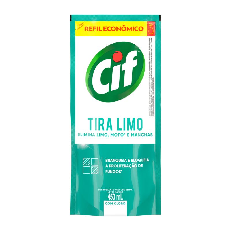 Desinfetante Tira-Limo Cif Sachê 450ml Refil Econômico