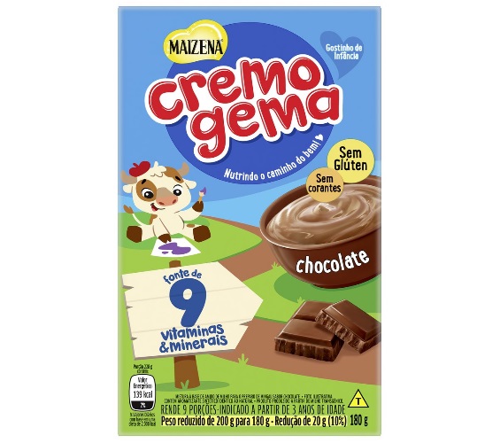 Mingau Chocolate Maizena Cremogema Caixa 180g