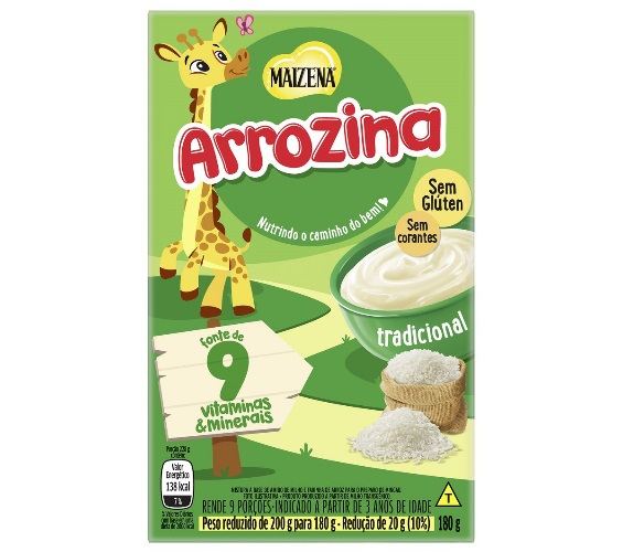 Mingau Tradicional Maizena Arrozina Caixa 180g