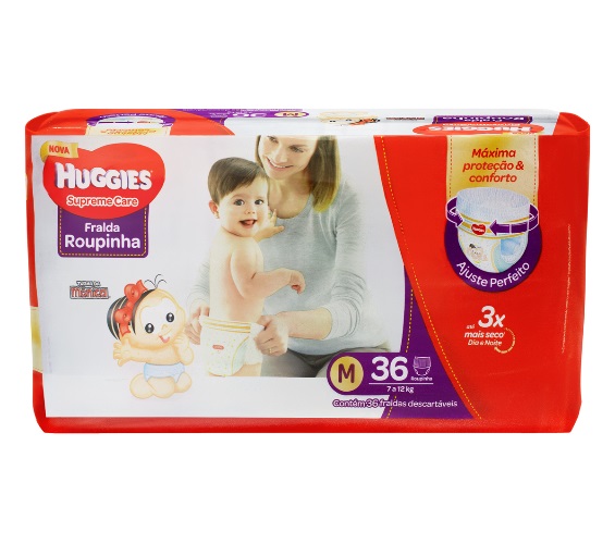 FRALDA DEC HUGGIES SUP CARE ROUP M