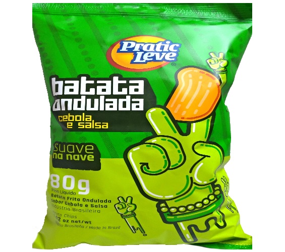 Batata Pratic Leve Ondulada sabor Cebola e Salsa 80g