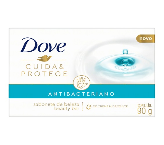 Sabonete em Barra Antibacteriano Dove Cuida & Protege Caixa 90g