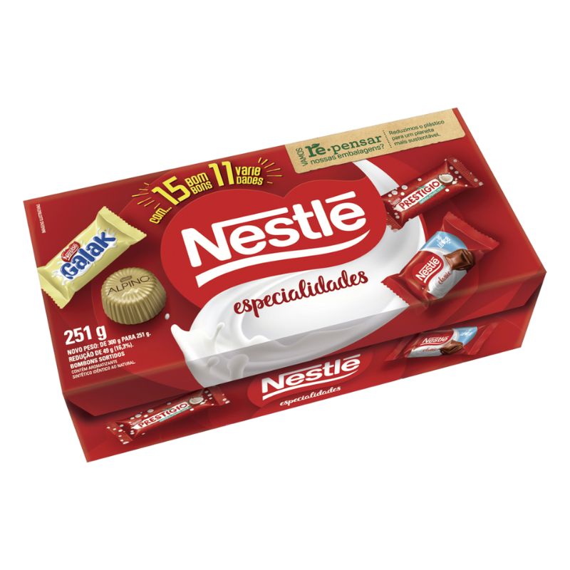 Bombom Nestlé Especialidades 251g 15UN