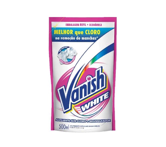 Tira Manchas Gel Multiuso Vanish Crystal White Sachê 500ml Refil