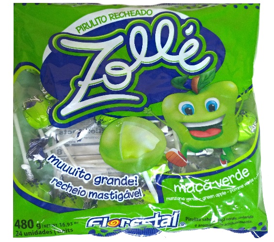 PIRULITO FLORESTAL ZOLLE PELOTAO MACA VD - 1X1 480G