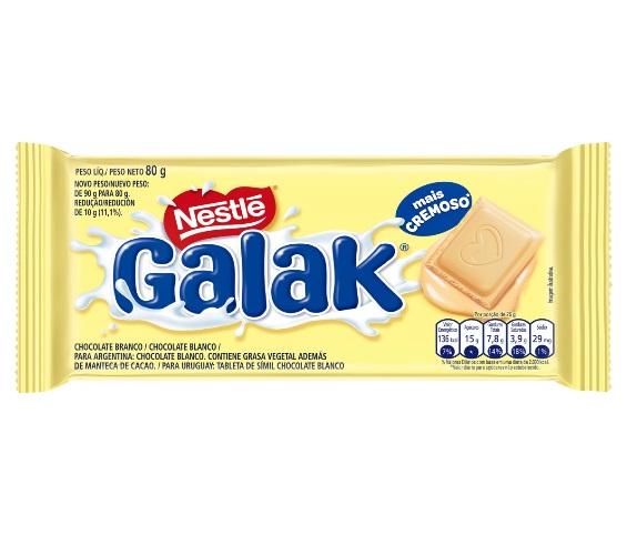 Chocolate Branco Nestlé Galak 80g