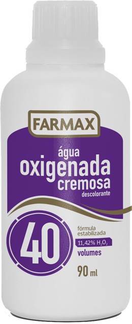 Água Oxigenada FARMAX Cremosa 40 Volumes 90ml