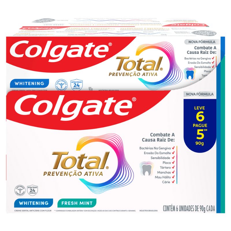 CR DT COLGATE TOTAL WHITENING+FRESH MINT