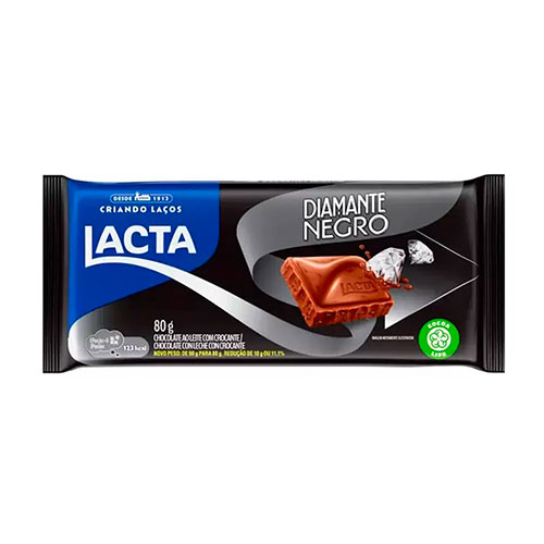 Chocolate Lacta Diamante Negro 80g