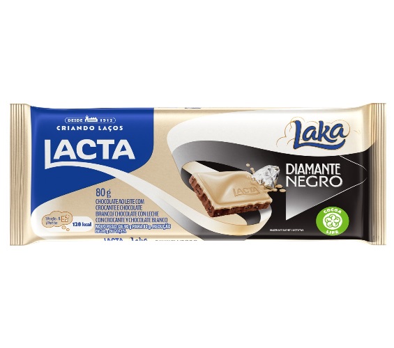 Chocolate Lacta Diamante Negro com Laka 80g
