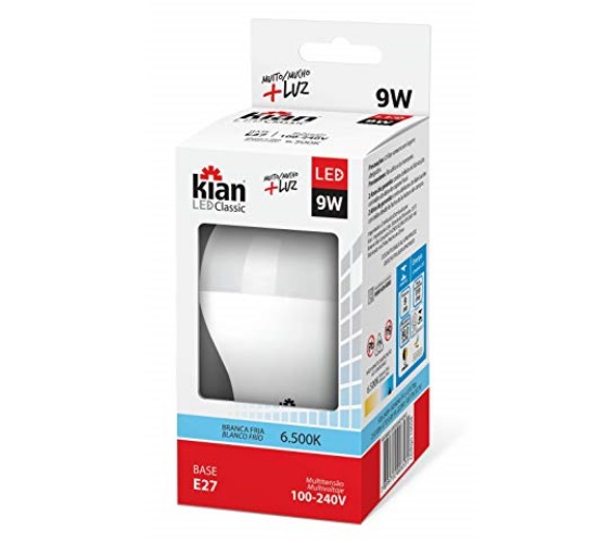 Lâmpada Kian Led Bivolt 9W