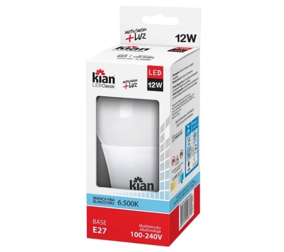 Lâmpada Kian Led Bivolt 12W
