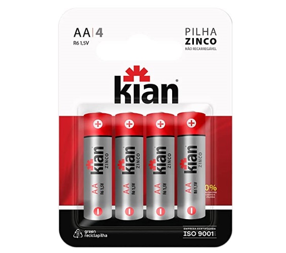 PILHA KIAN ZINCO AA
