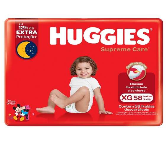 FRALDA DEC HUGGIES SUP CARE XG