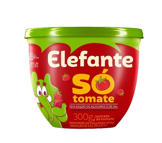 Extrato de Tomate Elefante Só Tomate Pote
