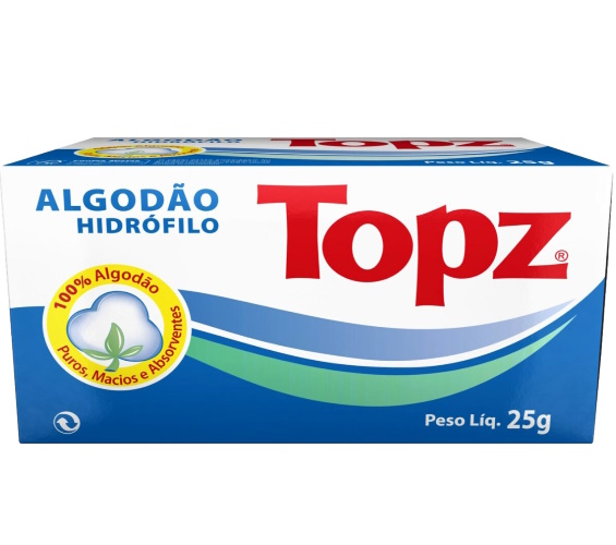 Algodão Topz Hidrófilo 25g