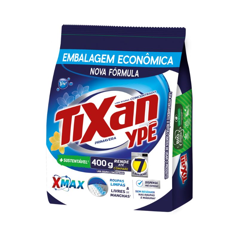 Lava Roupas em Pó Tixan Ypê Primavera (Pacote 400g)