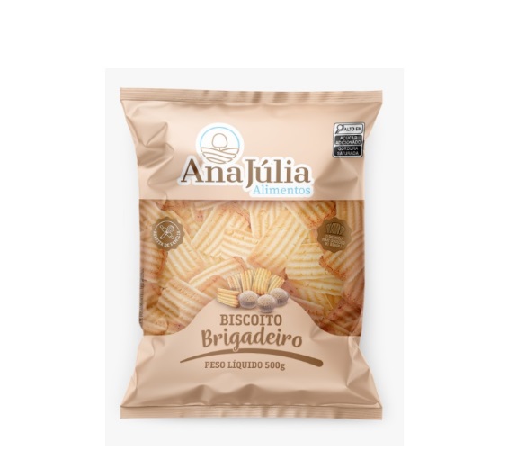Biscoito Ana Júlia sabor Brigadeiro 500g