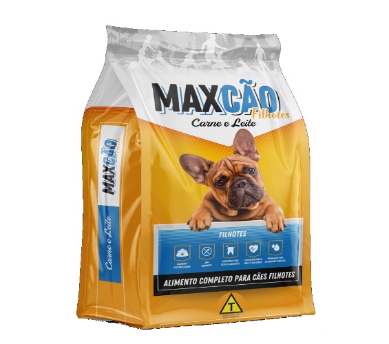 Ração Maxcão Filhote sabor Carne ao Leite 1 KG
